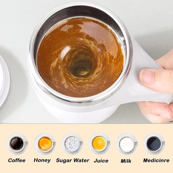 Automatic Magnetic Stirring Coffee Mug - Rechargeable - BRAND NEW - Picture 2 of 15
